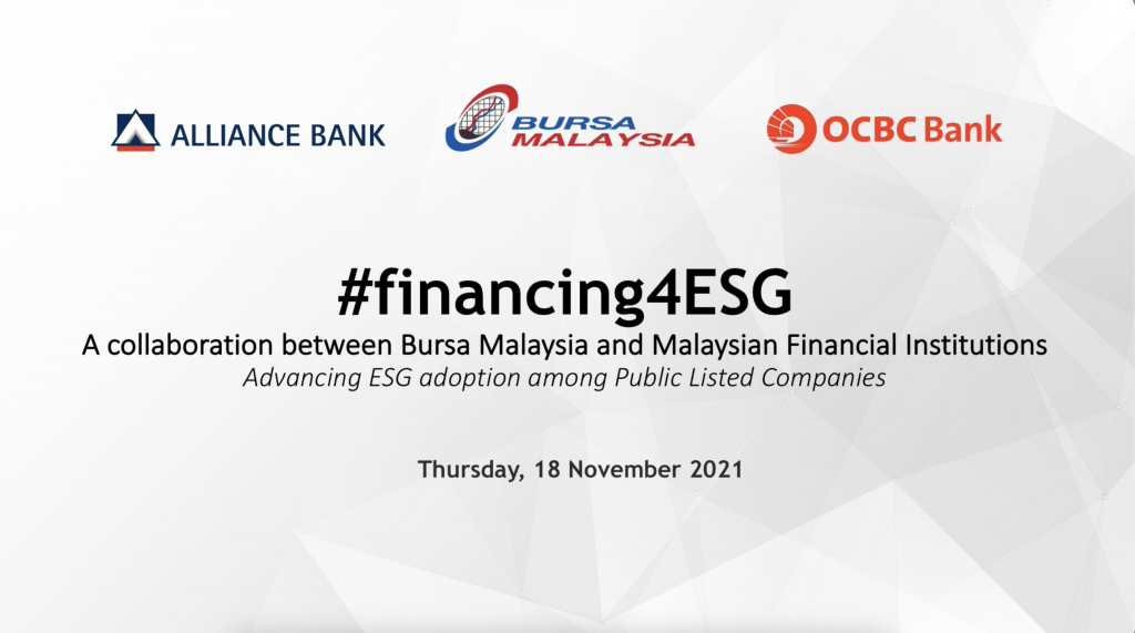 #financing4ESG: ADVANCING ESG ADOPTION AMONG PUBLIC LISTED COMPANIES | Above Creative Events