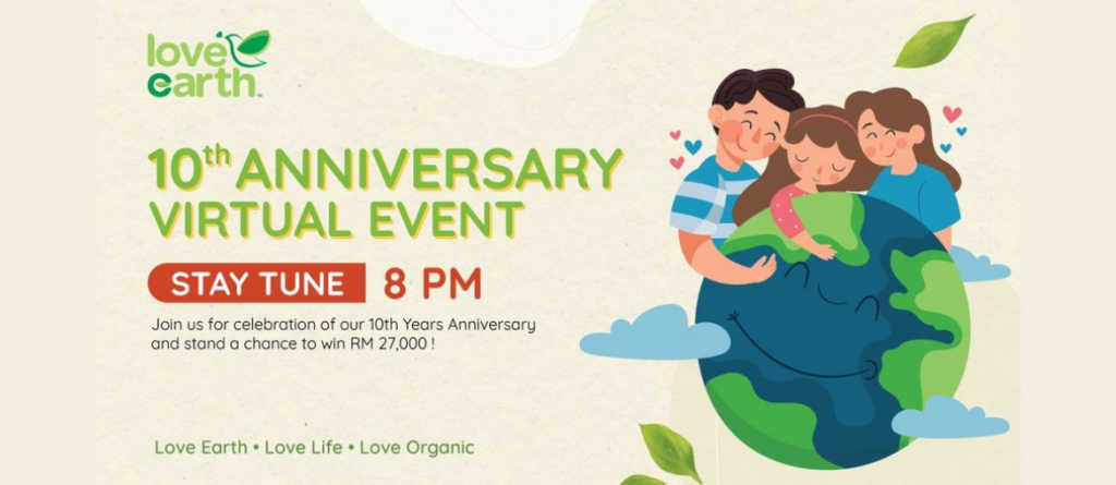 LOVE EARTH ORGANIC 10TH ANNIVERSARY VIRTUAL CELEBRATION | Above Creative Events