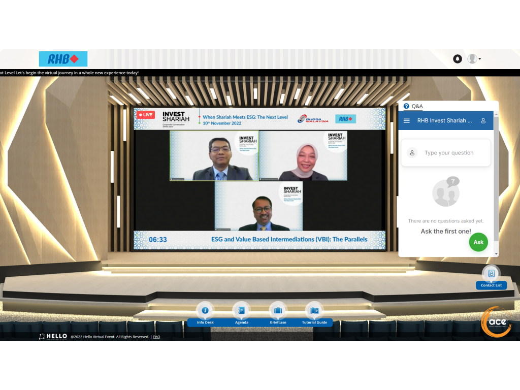 INVEST SHARIAH CORPORATE CONVERSATION SERIES 2022 | Above Creative Events